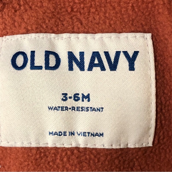 New Old Navy Unisex Dusty Red Puffet Jacket With Animal Ears - Picture 3 of 11